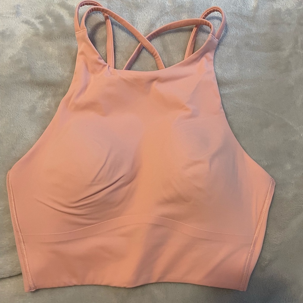 Lululemon sports bra never light pink